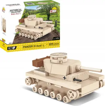 Set ndërtimi Cobi Historical Collection Panzer III Ausf. L, shkalla 1:72, shumëngjyrësh