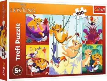 Puzzle Trefl The Lion King, 100 pjesë, 41 x 27.5 cm, shumëngjyrësh