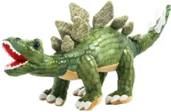 Lodër pellushi dinosauri Stegosaurus, 71cm, e gjelbër e errët