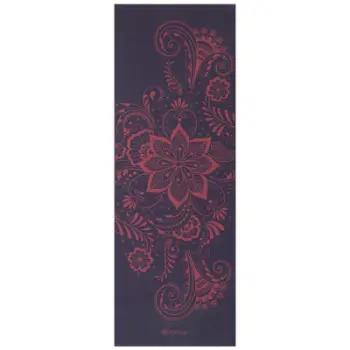 Tapet joga Gaiam Premium Aubergine Swirl, 6mm, e purpurt