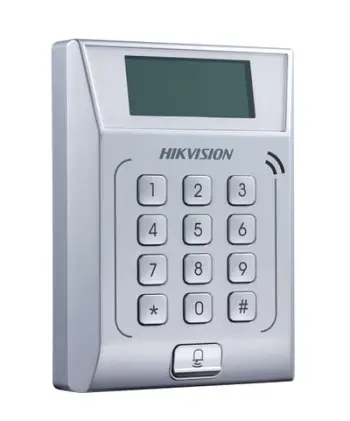 Terminal kontrolli hyrjeje Hikvision DS-K1T802E, 3000 karta, TCP/IP, i zi