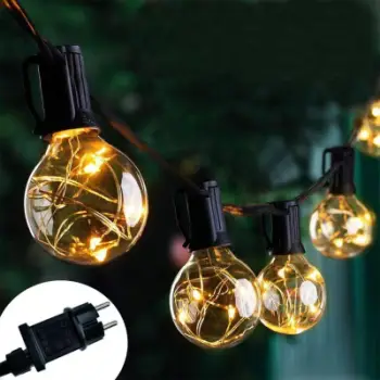 Garlandë dekorative LED Saska Garden Party Light, 20 llamba, 5.8m, dritë e ngrohtë