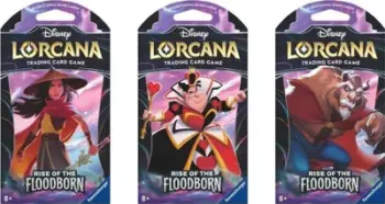 Paketë booster me letra loje Ravensburger Disney Lorcana Rise of the Floodborn, sleeved