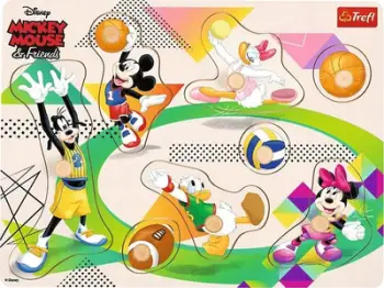 Puzzle druri TREFL Mickey and Friends, 8 pjesë, për fëmijë