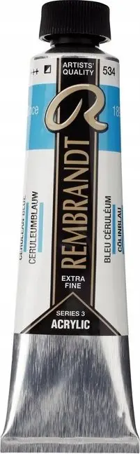 Ngjyrë akrilike Rembrandt Cerulean Blue 534, 40 ml, blu