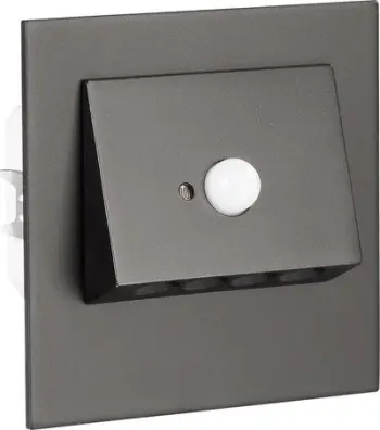 Dritë muri LED Zamel Navi Pt 11-216-62, 14V DC, dritë e ngrohtë, gri e errët