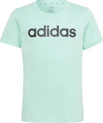 Bluzë sportive adidas LIN Tee Jr IC3154, pambuk, për fëmijë, mente e çelët