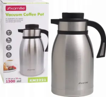 Termus për konferenca KAMILLE KM-2221, 1.5L, çelik inox, argjendtë