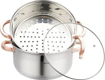 Tengere avulli Klausberg KB 7734, 24 cm, 5L, 3 pjesë, për induksion, inox