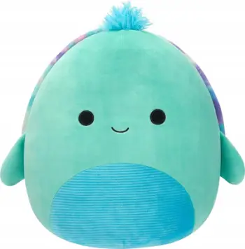 Lodër pellushi Squishmallows Cascade SQCR05477, 40cm, breshkë teal me karapacelë tie dye shumëngjyrësh
