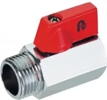 Valvul sferike uji KFA 703-210-15, 1/2", 10 bar, e kromuar