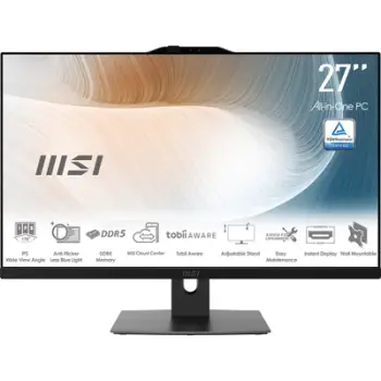 Kompjuter All in One MSI Modern AM272P 1M-1261EU, 27" FHD, Intel Core 5 120U, 16GB RAM, i zi