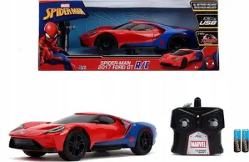 Makinë me telekomandë Marvel Spiderman Ford GT 2017, shkalla 1:16, turbo, shumëngjyrëshe