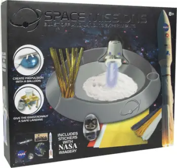 Set lojërash edukative NASA Space Missions Blast Off and Experiments Kit, eksperimente shkencore, për fëmijë