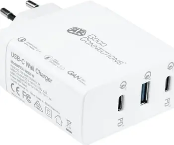 Karikues për celular Alcasa PCA-W001W, 2x USB C, karikim i shpejtë, i bardhë