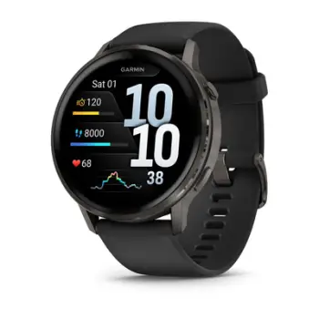 Ora inteligjente Garmin Venu 4, 45mm, rrip silikoni, e zezë