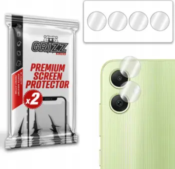 Xham kamere GrizzGlass HybridGlass për Samsung Galaxy A05, set 2 copë, transparent