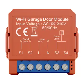 Modul derë garazhi smart Avatto GDS16, WiFi 2.4GHz, AC100-240V, portokalli