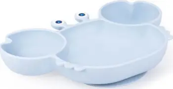 Pjatë për fëmijë Dumel Crab Plate, formë gaforre, gri