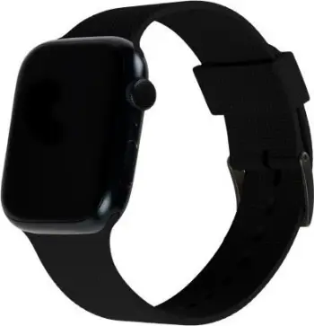 Rrip ore UAG U Dot Silicone për Apple Watch 42mm 44mm 45mm 49mm, silikon, i zi