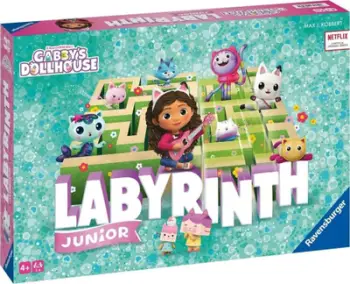 Loja tavoline Ravensburger Junior Labyrinth Gabis Dollhouse for Cats, familjare, 2 4 lojtarë, shumëngjyrëshe
