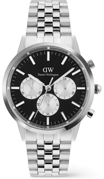 Orë dore Daniel Wellington Iconic 42 DW00100873, unisex, e argjendtë