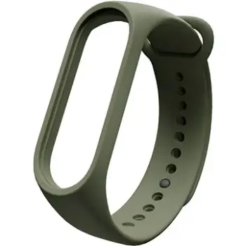 Rrip dore Eternico Essential për Mi Band 3 4, TPU, i gjelbër ushtarak
