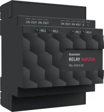 Modul rele Grenton Relay Inrush REL 204 D02, 4 dalje, TF Bus 2.0, i zi