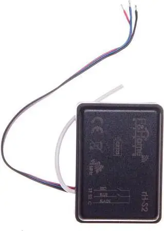 Sondë inteligjente F&amp;Home RH-T1, sensor temperature dhe drite, me valë, e zezë