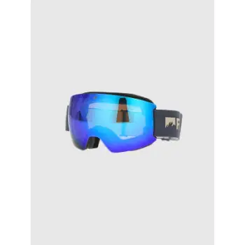 Syze snowboardi 4F, unisex, filtër UV400, lentë shumëngjyrëshe blu