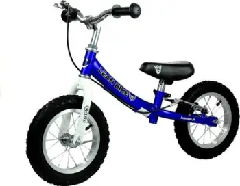 Biçikletë pa pedale Carlo Running Bike, metal, sedilje e rregullueshme, blu
