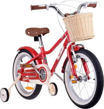 Biçikletë fëmijësh RoyalBaby Cute City RB16B-38, 16", me shportë, rozë