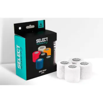 Shirit sportiv Select Gaiter Tape T26-17679, 5 cm x 4.5 m, i bardhë