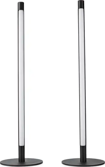 Llambë tavoline smart Nedis SmartLife Mood Light, Wi-Fi, RGBIC 2700-6500K, metalike e zezë, set 2 copë