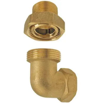 Bashkues këndor bronzi me O-ring, 3/4", ngjyrë bronzi