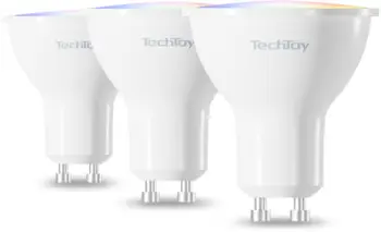 Poç TechToy Smart RGB 4.7W GU10 ZigBee, 3 copë
