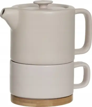 Set çajniku me filxhan Secret de Gourmet Teapot Cup, 400 ml, qeramikë, rozë e çelët