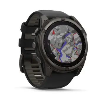 Smartwatch Garmin Fenix 8 Solar Sapphire, 51mm, titani, i zi