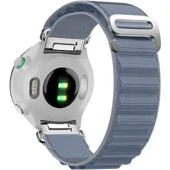 Byzylyk për orë Garmin Eternico Alpine Loop, QuickFit 22mm, najlon, gri çelik