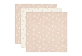 MBULESA TE HOLLA MUSLIN 70x70cm Twig Wild Rose (3pack)