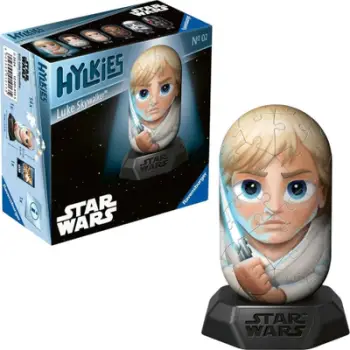 Figurë koleksionuese Ravensburger Star Wars Hylkies Luke Skywalker, puzzle 3D, për moshat 6+