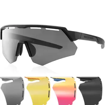 Syze çiklizmi Rockbros Polarized, lente të këmbyeshme, me kornizë korrektuese, të zeza