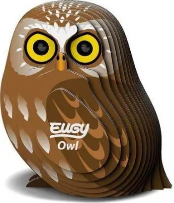 Puzzle 3D Eugy Owl, 24 pjesë, edukativ për fëmijë