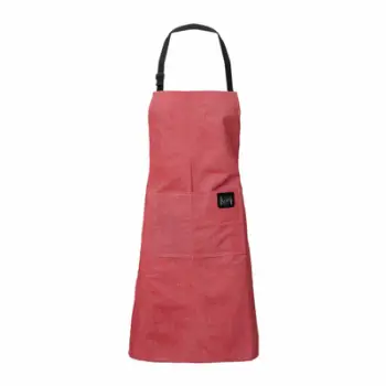 Përparëse kuzhine RED KITCHEN APRON, material i qëndrueshëm, e kuqe