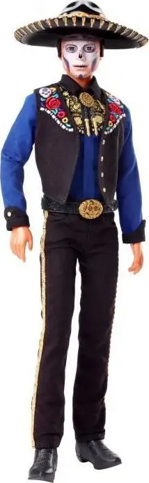 Kukull koleksionare Barbie Signature Ken 2022 Día De Muertos, me aksesorë, shumëngjyrëshe
