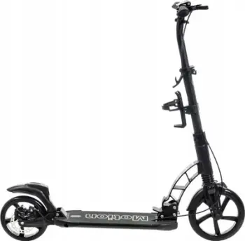 Trotinet HyperMotion Regamo Large City, për të rritur, me amortizatorë, i zi