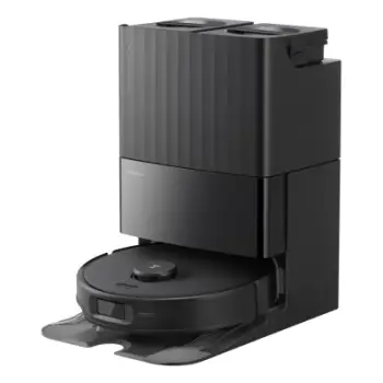 Robot fshirëse Roborock Qrevo Edge 5V1, stacion vetëpastrues, funksion larjeje, e zezë