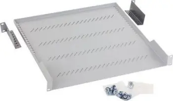 Rrafë rrjeti Triton 19", 1U, 750mm, 40kg, e zezë