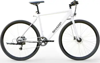 Biçikletë elektrike Sharp Hybrid E-Bike, 250 W, 21", e bardhë