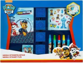 Set kreativ me vula vizatimi Paw Patrol, me fletore dhe ngjitësa, shumëngjyrësh